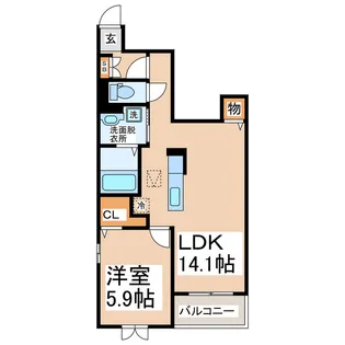トゥインクル【1階】の間取り