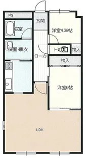 ネオハイツ泉中央【5階】の間取り