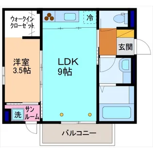 n.w.field【3階】の間取り