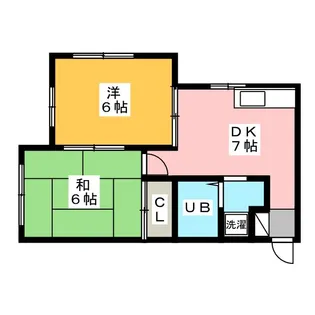 ホワイトアリスコーポ【1階】の間取り