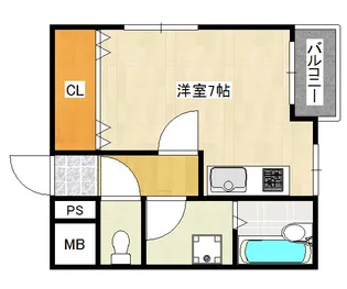 ヴィゴラス武庫之荘【3階】の間取り
