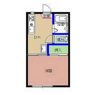 セブンハイツB棟【2階】の間取り