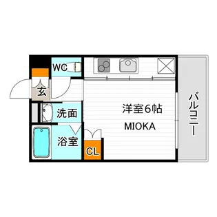ファイブコート阪南町【8階】の間取り