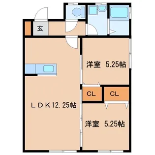 NR23 E【1階】の間取り