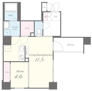 LaCASA玉造【8階】の間取り