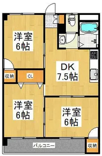 ルミエール山合【1階】の間取り