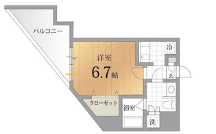 ナビールコート白金【9階】の間取り