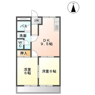 レジデンスTAKENAKA【2階】の間取り