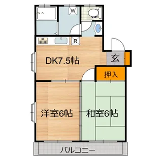 ヌーベルマンション帯山の杜 壱番館【2階】の間取り