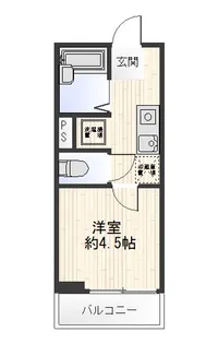 フラットウェルズ【3階】の間取り