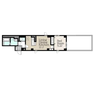 AZA DENJO【4階】の間取り