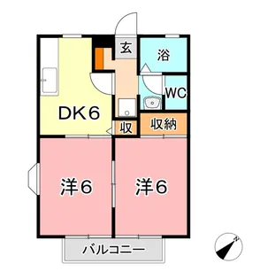 アルフ吉川【2階】の間取り