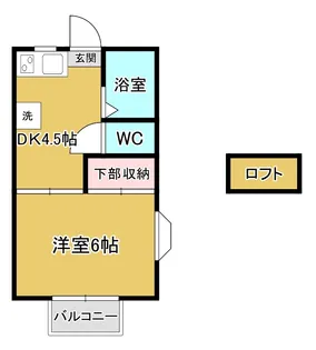 越路第1コーポナバタ【1階】の間取り
