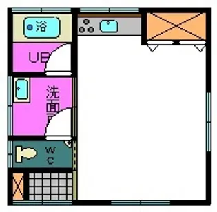 塚越ハイツ【1階】の間取り