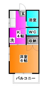 埼玉県川口市芝高木1【アパート】の間取り