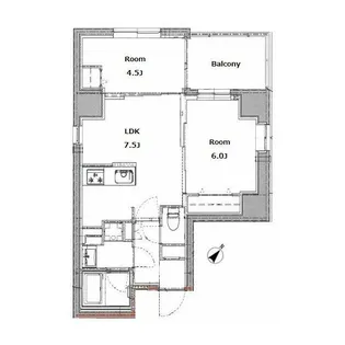東京都台東区下谷1【マンション】の間取り
