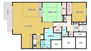 浪漫館【10階】の間取り