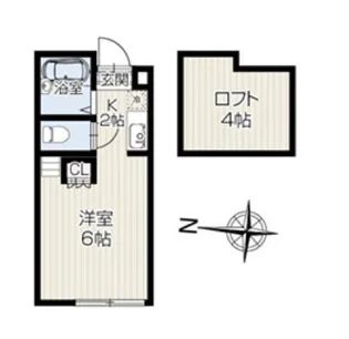 神奈川県大和市中央林間4【アパート】の間取り