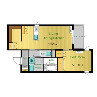 corail blanc【3階】の間取り