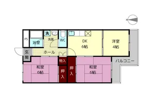 上田ハイツ【2階】の間取り