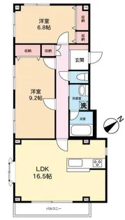 神奈川県鎌倉市御成町【マンション】の間取り