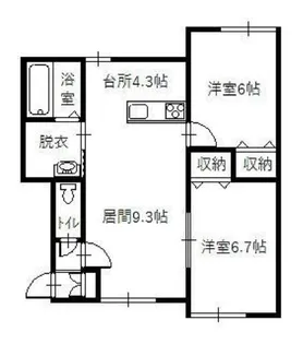CLAIREV【1階】の間取り