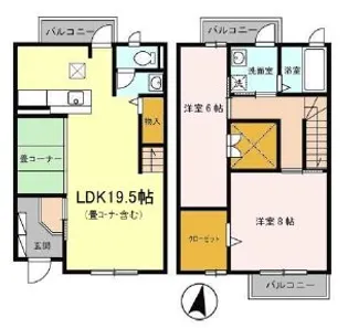 サンシャインパルク【1階】の間取り
