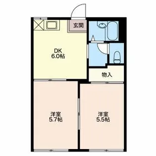 ロランジュハウス【2階】の間取り