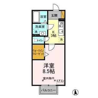ノーベルパーク17【2階】の間取り