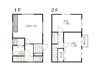 メゾンビスナー【1階】の間取り