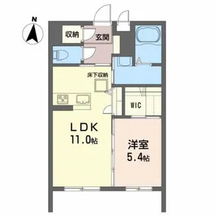 サーフストン【1階】の間取り