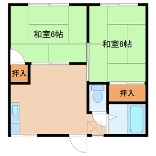 プレジュール生実【1階】の間取り