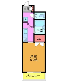 ニューサウスビレッジ【3階】の間取り