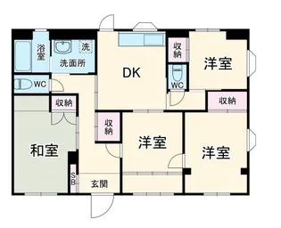 スカイコーポ石塚【1階】の間取り