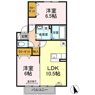 ハイランド【2階】の間取り