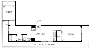 カールトンコート【4階】の間取り