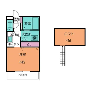レイブンクロー【2階】の間取り