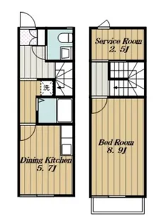 神奈川県厚木市林4【一戸建】の間取り