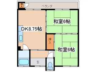 マルカマンション【2階】の間取り