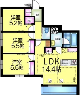 NAKASU【1階】の間取り