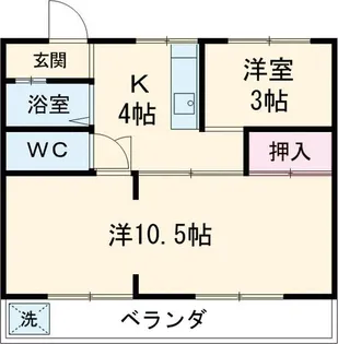 南大ハイツ【1階】の間取り