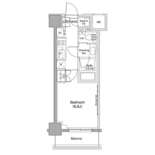 ザ・パークハビオ西大井【6階】の間取り