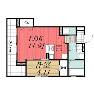 千葉県市原市八幡【アパート】の間取り