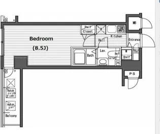 ガラ・シティ横浜西口【3階】の間取り