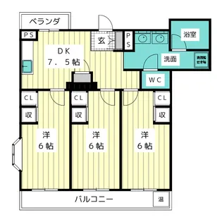 プロクシーフレンズ八事【2階】の間取り