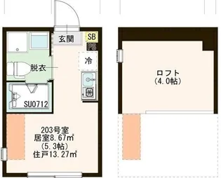東京都練馬区関町北2【アパート】の間取り