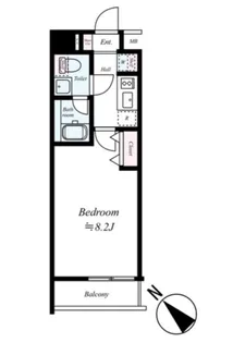 1Kの間取り画像