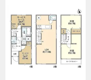 神奈川県藤沢市弥勒寺1【一戸建】の間取り