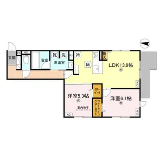 大阪府大阪市東淀川区小松3【アパート】の間取り