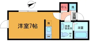 ザ・ワン【1階】の間取り